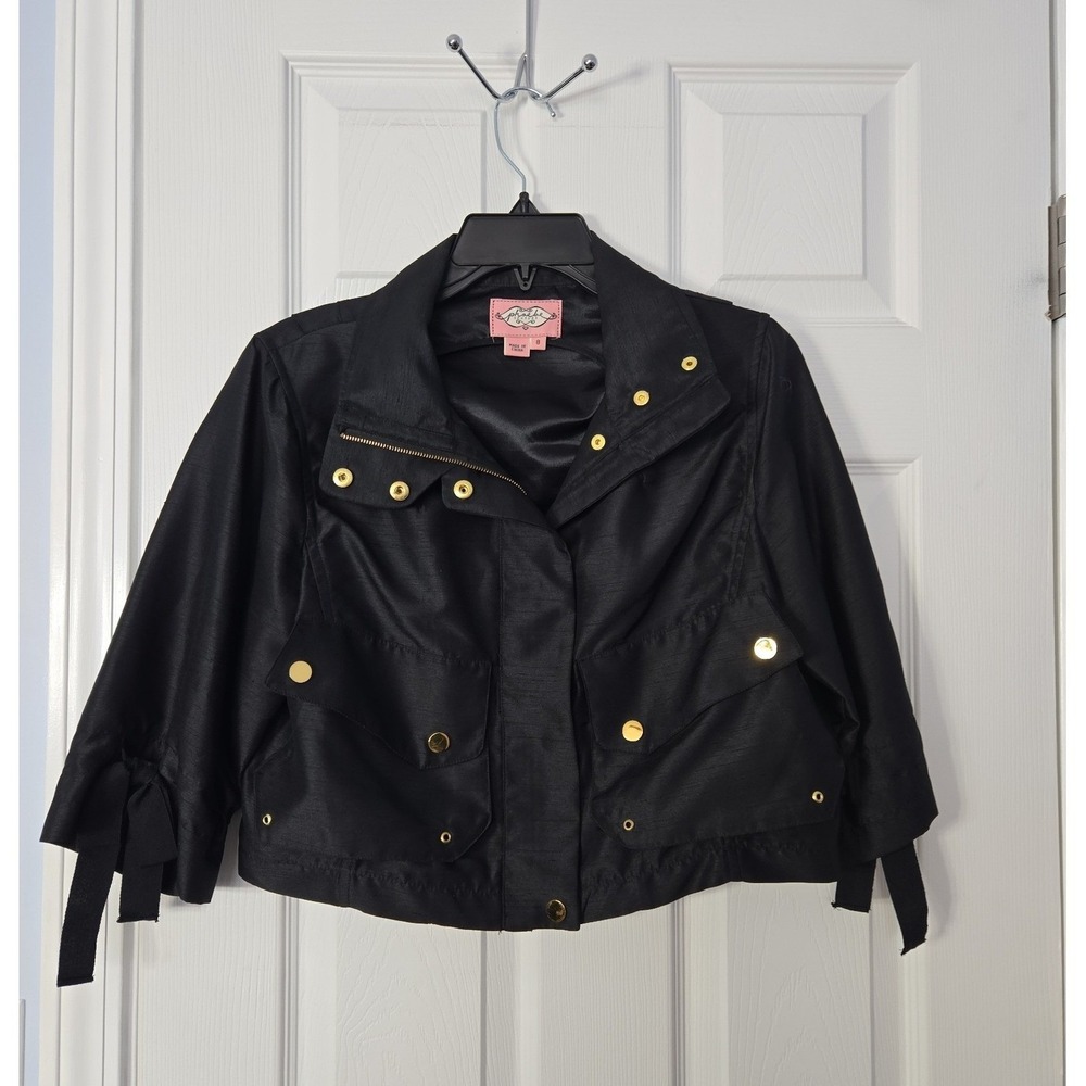 Phoebe Couture Girls Jacket Size 8 Zipup & Snap Closure